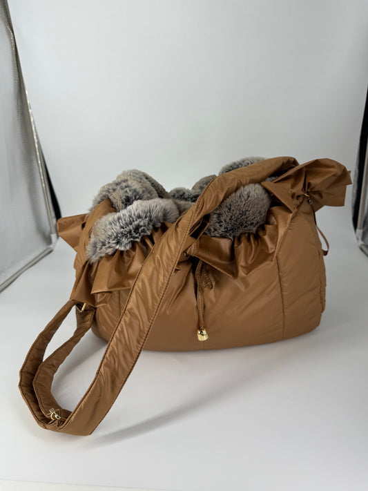 Ma belle shoulder bag cognac  chincilla brown