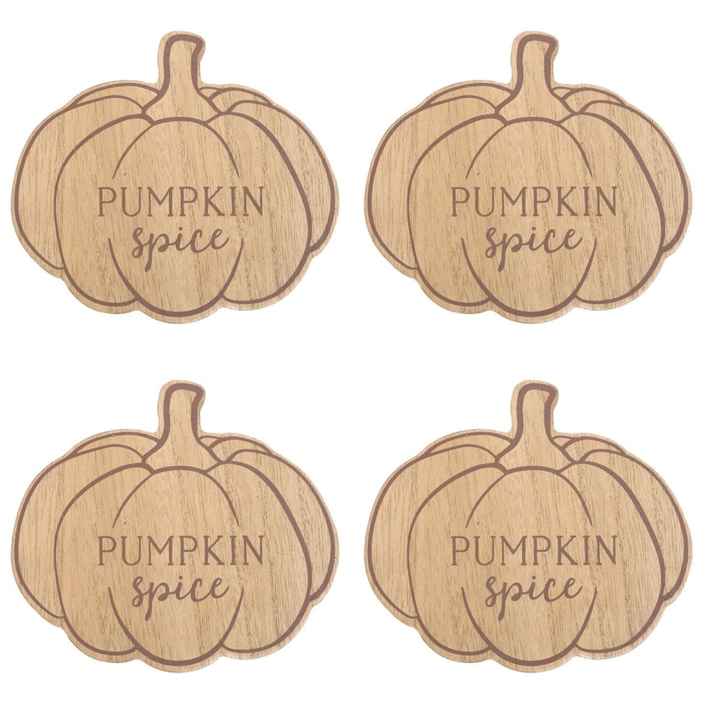 Pumpkin Spice Autumn Fall onderzetter set van 4