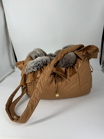 Ma belle shoulder bag cognac  chincilla brown