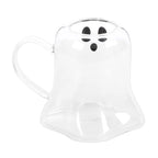 Ghost Shaped Glass Halloween Mug
