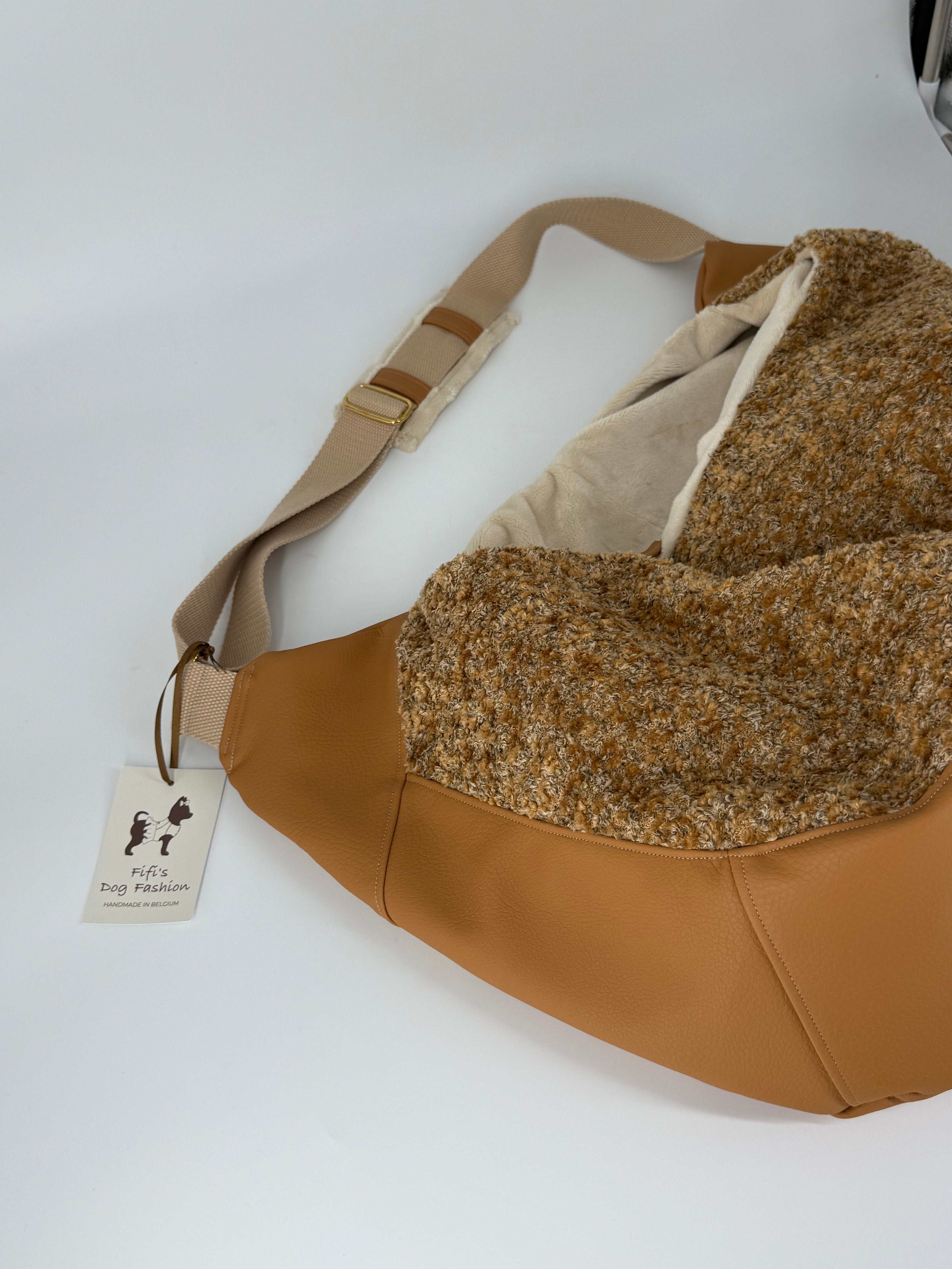 Luno shoulderbag Camel - cognac  ecoleather