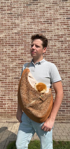 Luno shoulderbag Camel - cognac  ecoleather