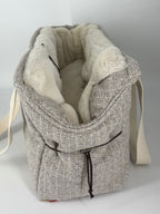 Magaret Bag Chanel taupe + panna faux fur