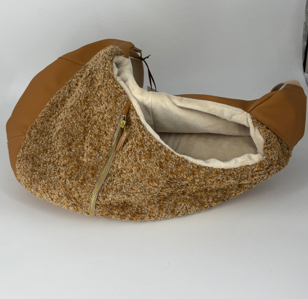 Luno shoulderbag Camel - cognac  ecoleather