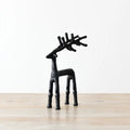 Black Metal Reindeer 28cm