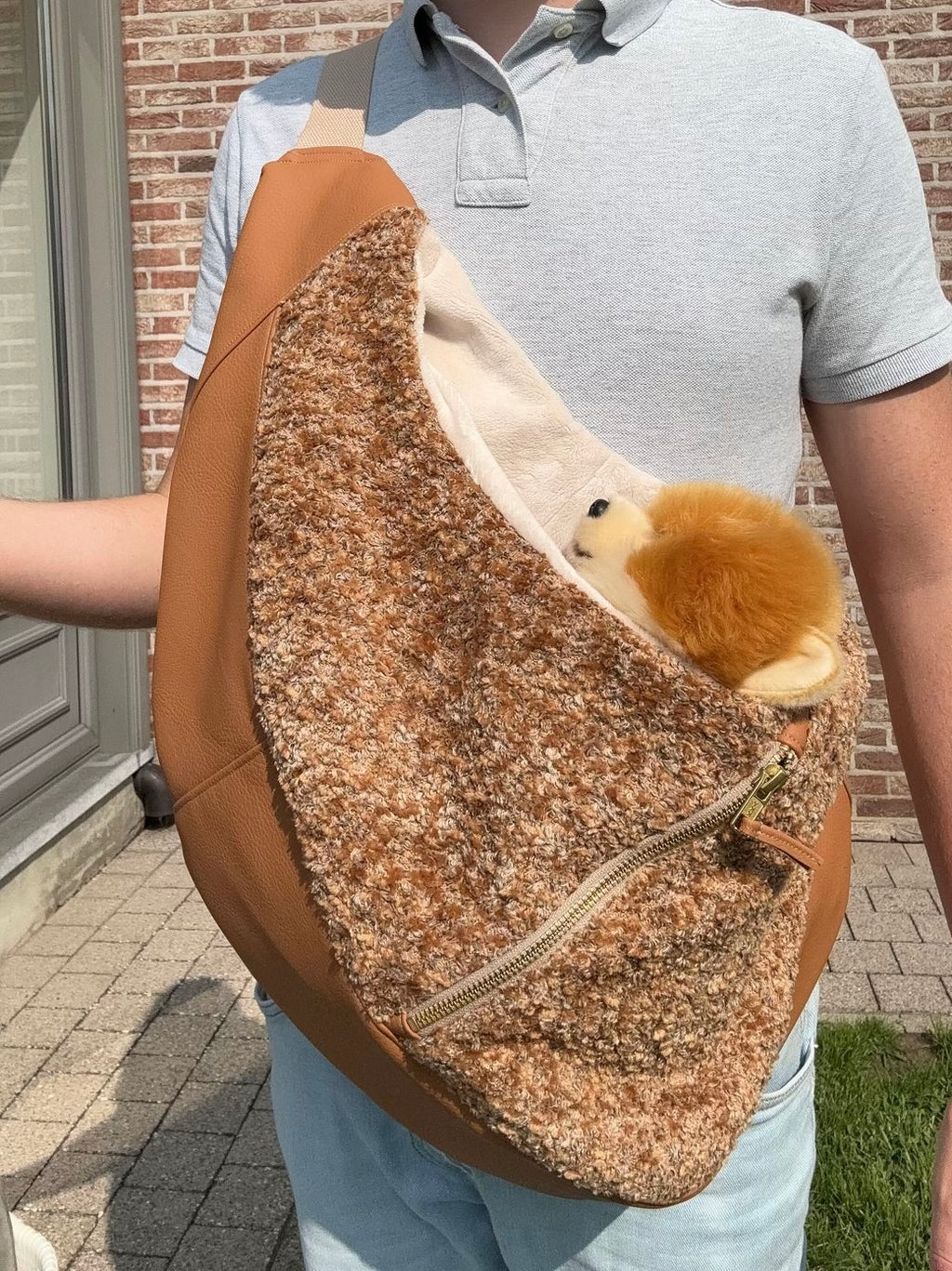 Luno shoulderbag Camel - cognac  ecoleather