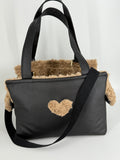 SiSi BAG Black with Teddy met schouderriem